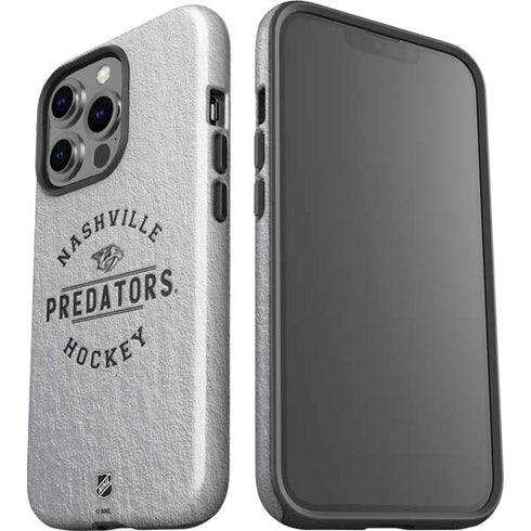 NHL Nashville Predators Black Text iPhone 15 Pro Impact Case